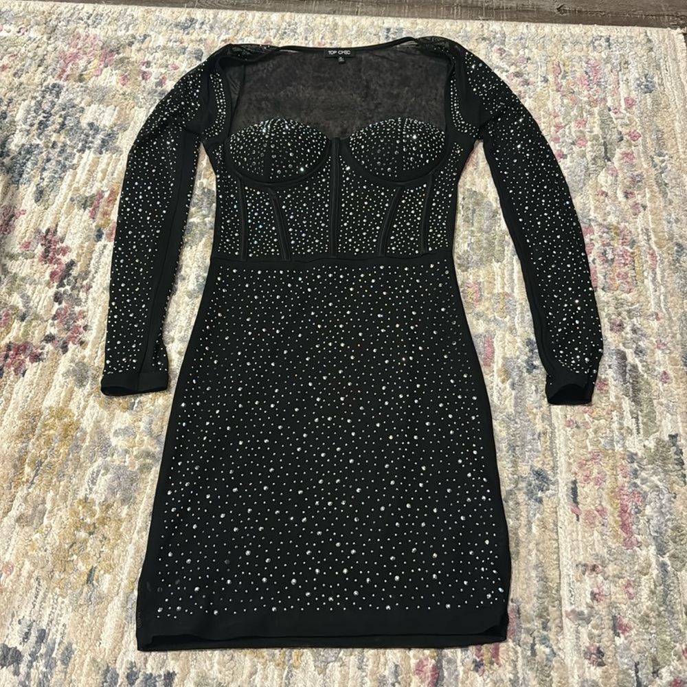 Black sequin dress. Wore this in Nashville!